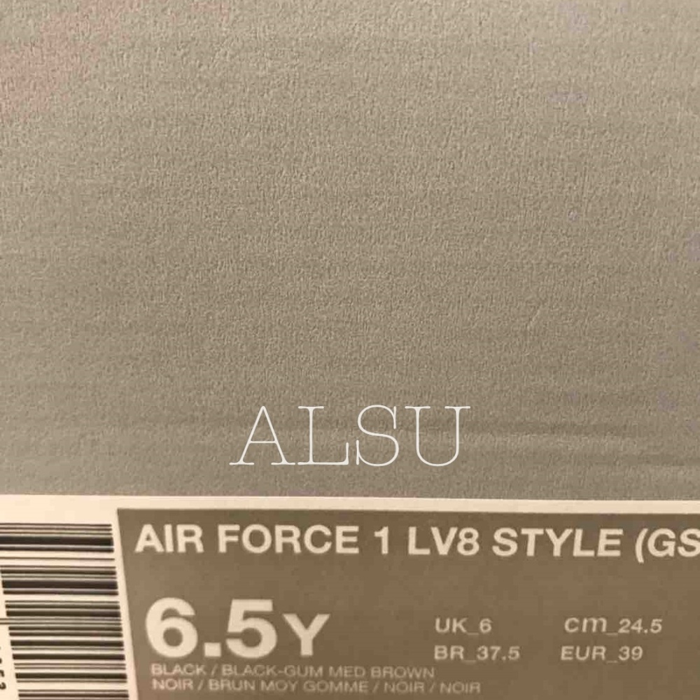 NWT Nike Air Force 1 LV8 Style GS Grey W AUTHENTIC - Picture 8 of 8